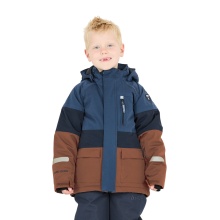 Zigzag Winter-Skijacke Taylora W-PRO 15.000 (4-Wege-Stretch, wasserdicht, winddicht) Insignia blau/braun Kinder
